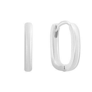 Срібні сережки без каменів (2142621) - Інтернет-магазин спільних покупок ToGether