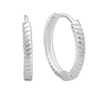 Стильні срібні сережки на кожен день без каміння маленькі милі жіночі сережки кільця конго серги зі срібла - Інтернет-магазин спільних покупок ToGether