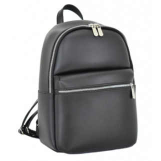 Лаконічний класичний великий рюкзак жіночий чорний якісний місткий з екошкіри - Інтернет-магазин спільних покупок ToGether
