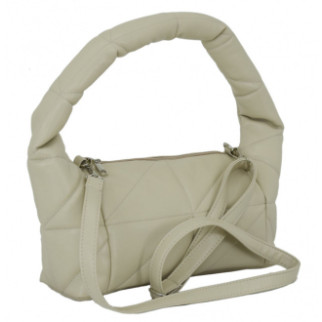 Стильна незвичайна жіноча сумочка велика і вмістима зі шкірозамінника бежева - Інтернет-магазин спільних покупок ToGether