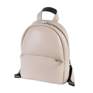 Зручний якісний рюкзак жіночий колір бежевий тауп місткий із якісного штучного шкірозамінника - Інтернет-магазин спільних покупок ToGether
