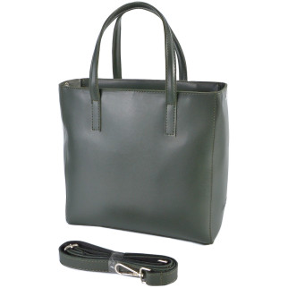 Класична містка жіноча сумка каркасна велика якісна у стилі "Tote Bag" колір темно-зелений - Інтернет-магазин спільних покупок ToGether