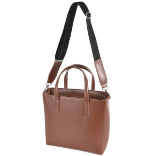 Стильна містка жіноча сумка каркасна руда якісна з широким ременем - Інтернет-магазин спільних покупок ToGether