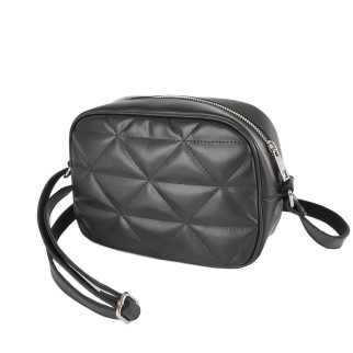 Модна якісна жіноча сумка крос-боді клатч чорна сумочка маленька стьобана на блискавці - Інтернет-магазин спільних покупок ToGether