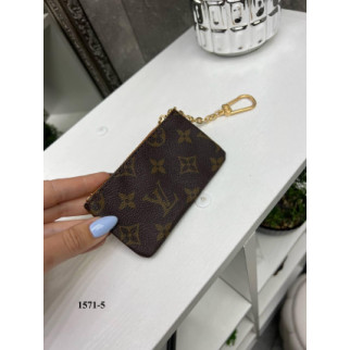 Стильна брендована жіноча ключниця на блискавці з фірмовим лого з коричневими літерами - Інтернет-магазин спільних покупок ToGether