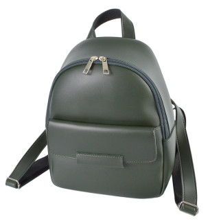 Стильний зручний елегантний рюкзак жіночий темно-зелений маленький місткий високої якості - Інтернет-магазин спільних покупок ToGether