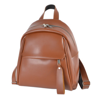 Крутий модний якісний рудий рюкзак жіночий маленький місткий рюкзачок з зручною кишенею спереду - Інтернет-магазин спільних покупок ToGether