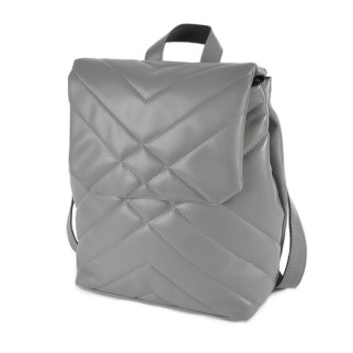 Елегантний ніжний місткий рюкзак жіночий стьобаний сірий зі штучної шкіри високої якості - Інтернет-магазин спільних покупок ToGether