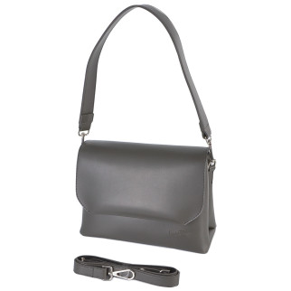 Елегантний каркасний клатч якісний маленька жіноча сумка крос боді колір графіт - Інтернет-магазин спільних покупок ToGether