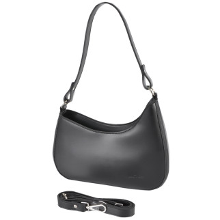 Стильна модна елегантна сумка жіноча маленька чорна з плечовим ременем у комплекті - Інтернет-магазин спільних покупок ToGether
