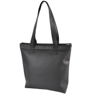 Класична велика ділова жіноча сумка шопер якісна містка чорна матова - Інтернет-магазин спільних покупок ToGether