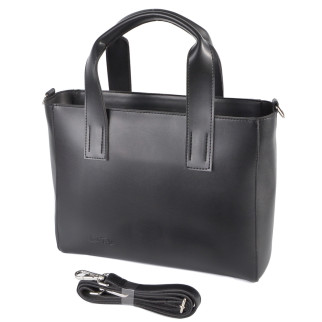 Класична велика каркасна сумка жіноча чорна якісна у стилі "Tote Bag" - Інтернет-магазин спільних покупок ToGether