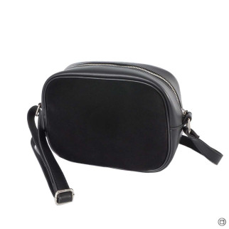 Модна якісна жіноча сумка крос-боді клатч чорна сумочка маленька на блискавці з натурального замшу - Інтернет-магазин спільних покупок ToGether
