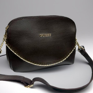 Клатч сумка через плече коричнева сумочка з ланцюжком жіночий клатч міні сумка крос боді шкіряна (екошкіра) - Інтернет-магазин спільних покупок ToGether