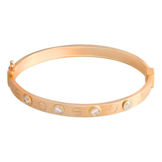 Стильний золотий браслет на руку кільце з фіанітами жіночий браслет в стилі карьє лав із золота розмір 18 - Інтернет-магазин спільних покупок ToGether