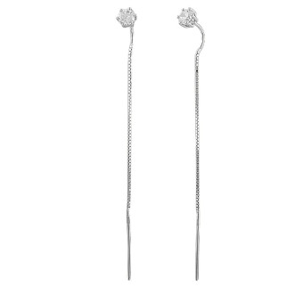 Срібні сережки Високої якості з фіанітами (1583937) - Інтернет-магазин спільних покупок ToGether