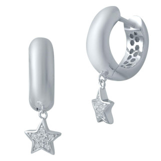 Срібні сережки Високої якості з фіанітами (2031369) - Інтернет-магазин спільних покупок ToGether