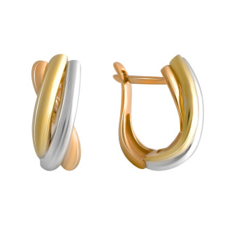 Золоті сережки Високогоякості без каменів (2073239) - Інтернет-магазин спільних покупок ToGether