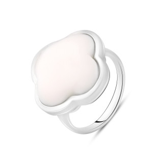 Срібне кільце Високої якості з керамікою, вага виробу 7,03 г (2100614) 18 розмір - Інтернет-магазин спільних покупок ToGether