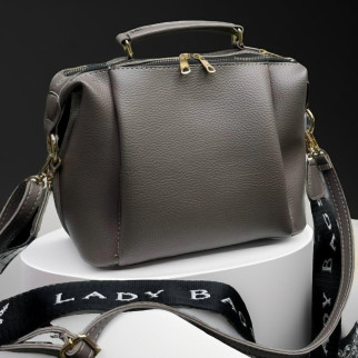 Містка жіноча сумочка крос боді сумка через плече жіноча капучино клатч сумка з широким ременем - Інтернет-магазин спільних покупок ToGether