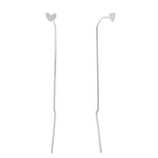 Срібні сережки Високої якості без каменів (2073994) - Інтернет-магазин спільних покупок ToGether