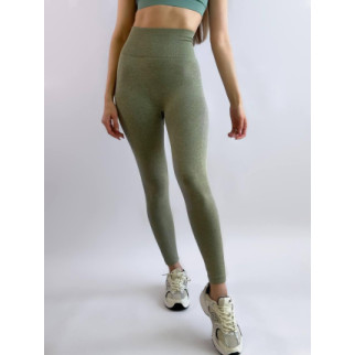 Жіночі легінси спортивні з пуш ап ефектом розмір S зелений хакі лосини для фітнесу з високою посадкою - Інтернет-магазин спільних покупок ToGether