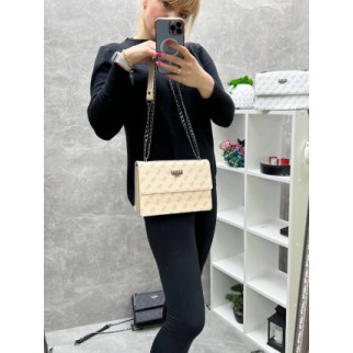 Стильна маленька сумка жіноча клатч на ланцюжку кремова сумочка через плече під бренд гесс - Інтернет-магазин спільних покупок ToGether