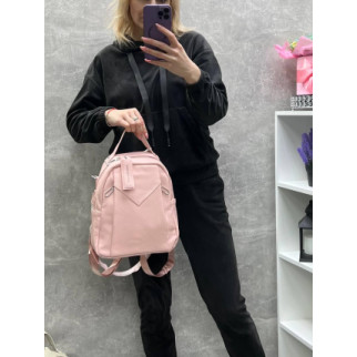 Рожева - сумка-рюкзак - молодіжна, стильна та зручна модель з додатковими кишенями (0507) - Інтернет-магазин спільних покупок ToGether