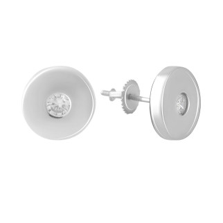 Срібні сережки Високої якості з фіанітами (2081401) - Інтернет-магазин спільних покупок ToGether