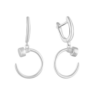 Срібні сережки Високої якості без каменів (2096832) - Інтернет-магазин спільних покупок ToGether