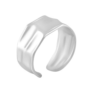 Срібне кільце Високої якості з без каменів, вага виробу 4,42 г (2102687) adjustable розмір - Інтернет-магазин спільних покупок ToGether