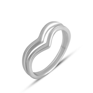 Срібне кільце Високої якості з без каменів, вага виробу 2,39 г (2134039) 17.5 розмір 2.25, 16.5 2.38, 18 - Інтернет-магазин спільних покупок ToGether
