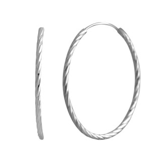 Срібні сережки Високої якості без каменів (2136439) - Інтернет-магазин спільних покупок ToGether