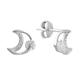 Срібні сережки Високої якості з фіанітами (2137573) - Інтернет-магазин спільних покупок ToGether