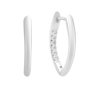 Срібні сережки Високої якості з фіанітами (2143093) - Інтернет-магазин спільних покупок ToGether