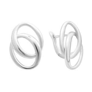 Срібні сережки Високої якості без каменів (2151210) - Інтернет-магазин спільних покупок ToGether
