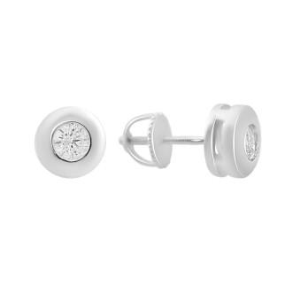 Срібні сережки Високої якості з фіанітами (2153450) - Інтернет-магазин спільних покупок ToGether