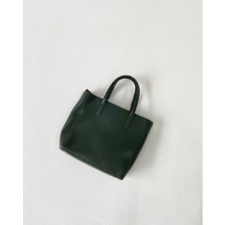 ТЕМНО-ЗЕЛЕНА - велика каркасна якісна сумка в стилі "Tote Bag" на блискавці (Луцьк, 776) - Інтернет-магазин спільних покупок ToGether