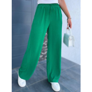 Літні широкі штани на резинці зелені вільні широкі штани жіночі на літо брюки жіночі креп жатка 40-42 44-46 48-50 52-54 розмір - Інтернет-магазин спільних покупок ToGether
