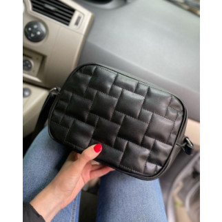 ЧОРНА — стильна, якісна, стьобана крос-боді сумочка на блискавці (Луцьк, 759) - Інтернет-магазин спільних покупок ToGether
