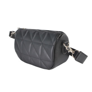 ЧОРНА — стильна, якісна, невелика стьобана крос-боді сумочка на блискавці (Луцьк, 830) - Інтернет-магазин спільних покупок ToGether