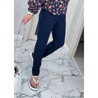 Класичні брюки жіночі на резинці брюки темно-сині літні трикотажні штани жіночі звужені на літо - Інтернет-магазин спільних покупок ToGether