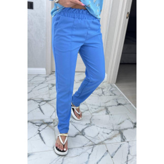 Класичні брюки жіночі на резинці брюки блакитні літні трикотажні штани жіночі звужені на літо 44/46 - Інтернет-магазин спільних покупок ToGether