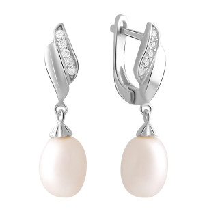 Срібні сережки Високої якості з натуральними перлами 6.5ct (2041290) - Інтернет-магазин спільних покупок ToGether