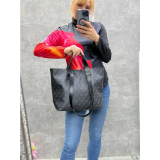 Чорна - без логотипу — вмістка, велика та практична жіноча сумка-трансформер (0232-13) - Інтернет-магазин спільних покупок ToGether