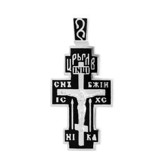Срібний хрестик Високої якості з ємаллю (2156710) - Інтернет-магазин спільних покупок ToGether