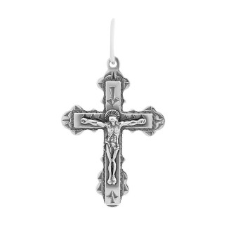 Срібний хрестик Високої якості без каменів (2157052) - Інтернет-магазин спільних покупок ToGether