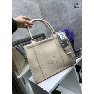 Беж - елегантна, стильна та вмістка жіноча сумка стриманого дизайну (0521) - Інтернет-магазин спільних покупок ToGether