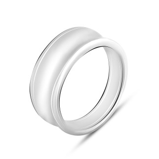 Срібне кільце Високої якості з без каменів, вага виробу 5,37 г (2099741) 16 розмір - Інтернет-магазин спільних покупок ToGether