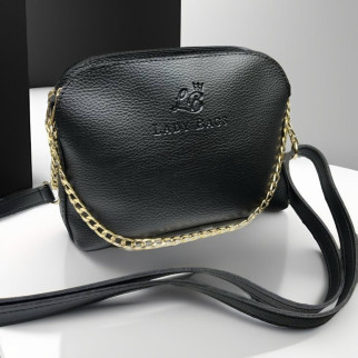 Клатч сумка через плече чорна сумочка з ланцюжком жіночий клатч міні сумка крос боді шкіряна (екошкіра) - Інтернет-магазин спільних покупок ToGether
